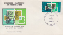 Enveloppe   FDC   1er   Jour   NOUVELLE   CALEDONIE    Philatélie  à  L' Ecole    1977 - FDC