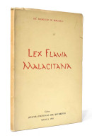 Lex Flavia Malacitana - Rodríguez De Berlanga - Historia Y Arte