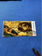India 1975 Michel 631-32 Michelangelo Buonarroti - Oblitérés