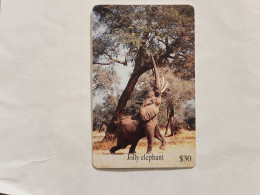 Zimbabwe-(ZIM-24)-Jolly Elephant-(74)-($30)-(1000-089574)-(1/12/2000)-used Card+1card Free - Simbabwe