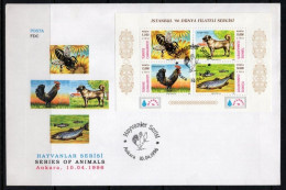 1996 TURKEY ANIMALS FDC - FDC