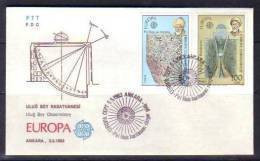 1983 TURKEY EUROPA CEPT ULUG BEY OBSERVATORY FDC - FDC