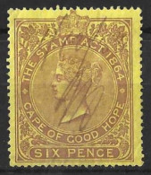 SOUTH  AFRICA.." C.O.G.H..."....QUEEN VICTORIA...(1837-01.)..." 1885."....REVENUE....6d......BF113.......USED.... - Kaap De Goede Hoop (1853-1904)