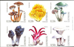 LUXEMBOURG, LUXEMBURG 2004, 1/2 MH, MI 1628 - 1633,Yv 1576-1581,  Mushrooms Pilze Champignons, POSTFRISCH, NEUF - Ongebruikt