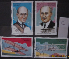 CONGO 17/12/1993 ~ 90th ANNIVERSARY OF THE FIRST POWERED FLIGHT, LOT C ~  VFU #03108 - Oblitérés