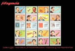 CUBA MINT. 1991-18 HISTORIA LATINOAMERICANA. V CENTENARIO DESCUBRIMIENTO DE AMÉRICA. MÚSICOS & INSTRUMENTOS MUSICALES - Ongebruikt