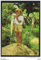 SEYCHELLES - Fisherman With His Catch - 1976 - Seychelles