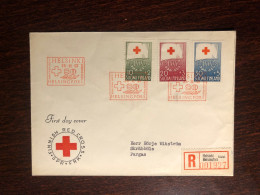 FINLAND FDC COVER 1957 YEAR RED CROSS HEALTH MEDICINE - Covers & Documents