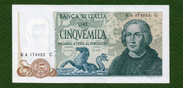 MB-IT 5000 Lire Cristoforo Colombo 3 Caravelle Decr 20-05-1971 SPL - 5.000 Lire