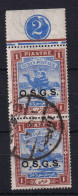 Sdn: 1903/12   Official - Arab Postman 'O.S.G.S.' OVPT  SG O8   1P   Used Pair - Sudan (...-1951)