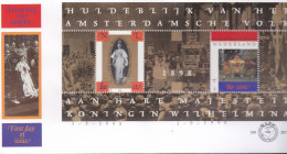 NEDERLAND, 1998, FDC E391, Golden Coach Block,  Scan F2120 - Cartas & Documentos