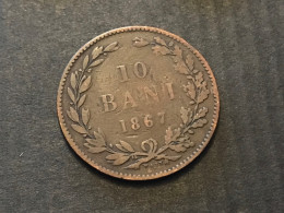 Münze Münzen Umlaufmünze Rumänien 10 Bani 1867 "Watt" - Romania