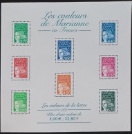 2002 N°YT FB45 Bloc Les Couleurs De Marianne En Euros N** Cote 18€ - 1997-2004 Marianne Du 14 Juillet