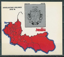 Poland SOLIDARITY (S302): The Kingdom Of Poland In The 17th Century Crest Map - Solidarnosc Labels
