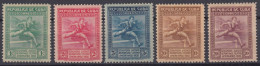 CUBA 1930. II JUEGOS DEPORTIVOS CENTROAMERICANOS. MNH. EDIFIL 239/43 - Unused Stamps