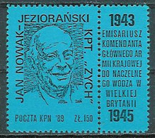 Poland SOLIDARITY (S023): KPN J. Nowak-Jezioranski (blue Lab) - Solidarnosc Labels