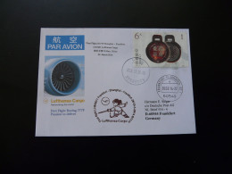 Lettre Premier Vol First Flight Cover Shanghai China To Frankfurt Boeing 777 Lufthansa 2014 - Brieven En Documenten