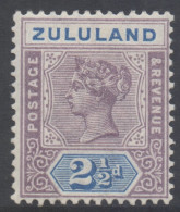 South Africa Zululand Scott 17 - SG22, 1894 Victoria 2.1/2d MH* - Zoulouland (1888-1902)
