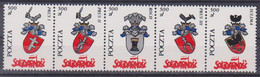 Poland SOLIDARITY (S165): Polish Coats Of Arms (500 Zl - 1) Strap - Vignettes Solidarnosc