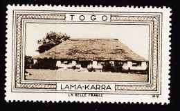 12958 ● LAMA-KARRA TOGO Vignette De Collection LA BELLE FRANCE 1925s H-V Erinnophilie - Tourism (Labels)