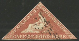 Cape Of Good Hope 1863. 1d Deep Brown-red, SG 18b, SACC 14a, - Kaap De Goede Hoop (1853-1904)