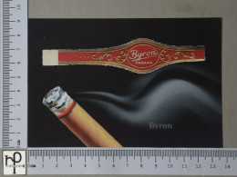 POSTCARD  - BYRON - BAGUE DE CIGARE - 2 SCANS  - (Nº58346) - Tobacco