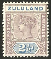 Zululand 1894. 2½d Dull Mauve And Ultramarine. SACC16*, SG 22*. - Zululand (1888-1902)