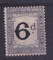 South Africa: 1914/22   Postage Due    SG D6    6d        MH - Postage Due