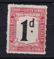 South Africa: 1922   Postage Due [rouletted]   SG D9    1d        MH - Postage Due
