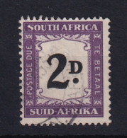 South Africa: 1950/58   Postage Due    SG D40    2d    Black & Violet   Used - Postage Due