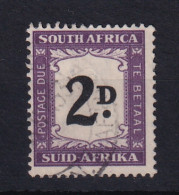 South Africa: 1950/58   Postage Due    SG D40    2d    Black & Violet   Used - Portomarken