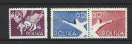 Poland 1957 Fencing Y.T. 890/892 ** - Nuovi