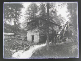 Ancienne Photo Négatif Plaque De Verre Splugen Près Sufers Andeer Rheinwald Suisse Les Grisons Alte Foto 1911 Schweiz - Splügen