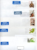 Austria, Lot 5 Air Mailed Letters ( Used Stamps ) - Brieven En Documenten