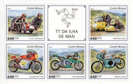 Guiné-Bissau 2018 - Course International TTde L'ile De Man - Triumph-BMW-MV Agusta-DMW-Honda - 5v Sheet Neuf/Mint/MNH - Moto