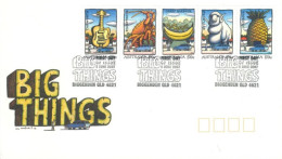 AUSTRALIA  : 2007, FDC STAMPS OF BIG THINGS. - Lettres & Documents