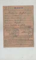 Carte D'électeur 1946 Cantal Saint Simon Bréchet Griffuel Cayrols - Non Classés