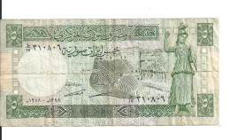 SYRIE  5 POUNDS 1978 VF P 100 B - Syrie