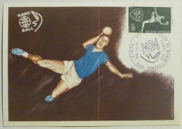 HAND BALL - Championnat Du Monde 1970 / Illustrateur Betemps : Joueur Avec Ballon - Carte Philatélique - Pallamano