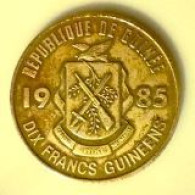 GUINEE / 10 FRANCS GUINEENS / 1985 / 2.95 G / 20 Mm - Guinea