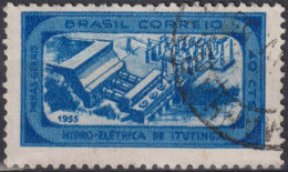 1955 Brasilien ° Mi:BR 873, Sn:BR 816, Yt:BR 598, Itutinga Hydroelectric Plant At Lavras - Used Stamps