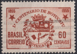 1955 Brasilien ° Mi:BR 877, Sn:BR 820, Yt:BR 603, Centenary Of The City Of Botucatu/SP. Coat Of Arms, Wappen - Used Stamps