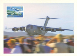 AUSTRALIA  : 2007, P0STAGE PRE PAID POSTCARD OF C17 GLOBEMASTER III MILIT AIRCRAFTARY STAMP. - Brieven En Documenten