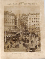 Recorte Revista La Esfera 1916. Las Calles De Madrid. Un Aspecto De La Puerta Del Sol - Fot. Castellá - Ohne Zuordnung