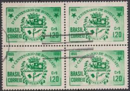 1955 Brasilien ° Mi:BR 878, Sn:BR 821, Yt:BR 604, Centenary Of The City Of Botucatu/SP. Coat Of Arms, Wappen - Usati