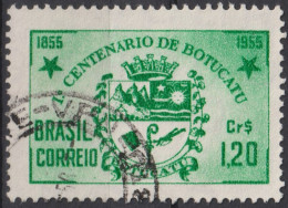 1955 Brasilien ° Mi:BR 878, Sn:BR 821, Yt:BR 604, Centenary Of The City Of Botucatu/SP. Coat Of Arms, Wappen - Usati