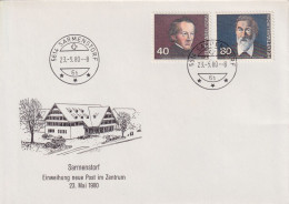 Sonderbrief  "Einweihung Neue Post, Sarmensdorf"       1980 - Covers & Documents