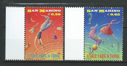 San Marino - 2002 EUROPA Stamps - The Circus.  MNH** - Unused Stamps