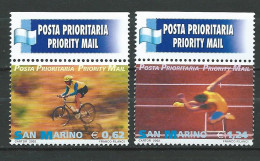 San Marino - 2002 Priority Mail.Cycling.  MNH** - Nuevos