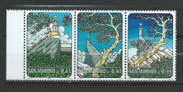 San Marino - 2002 International Year Of Mountains.strip Of 3.   MNH** - Nuevos